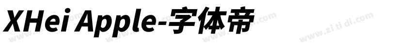 XHei Apple字体转换
